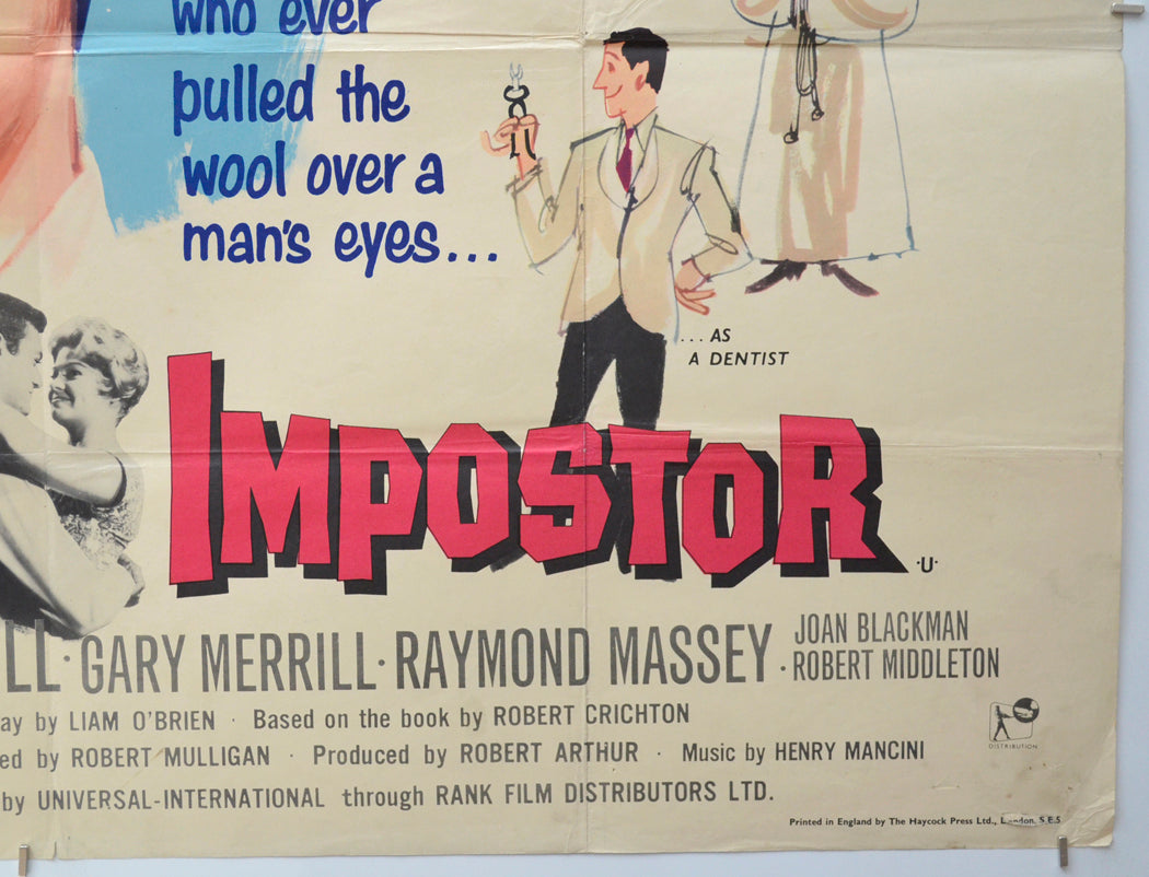 THE GREAT IMPOSTOR (Bottom Right) Cinema Quad Movie Poster 