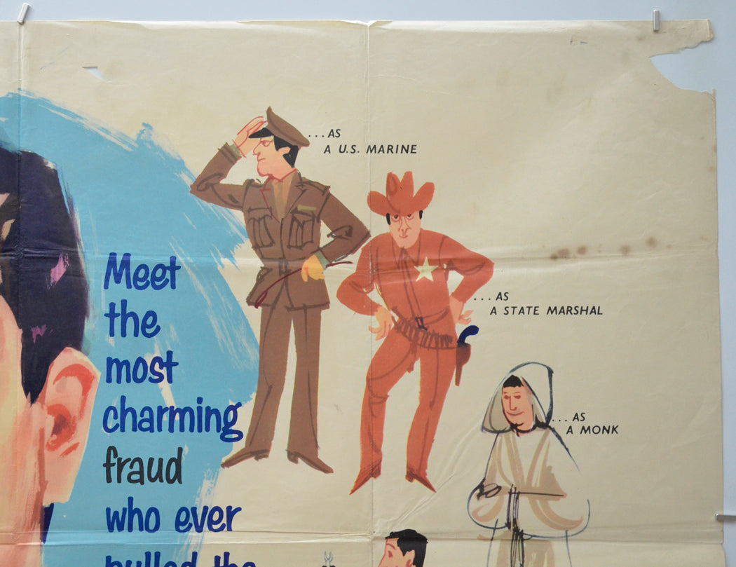 THE GREAT IMPOSTOR (Top Right) Cinema Quad Movie Poster 