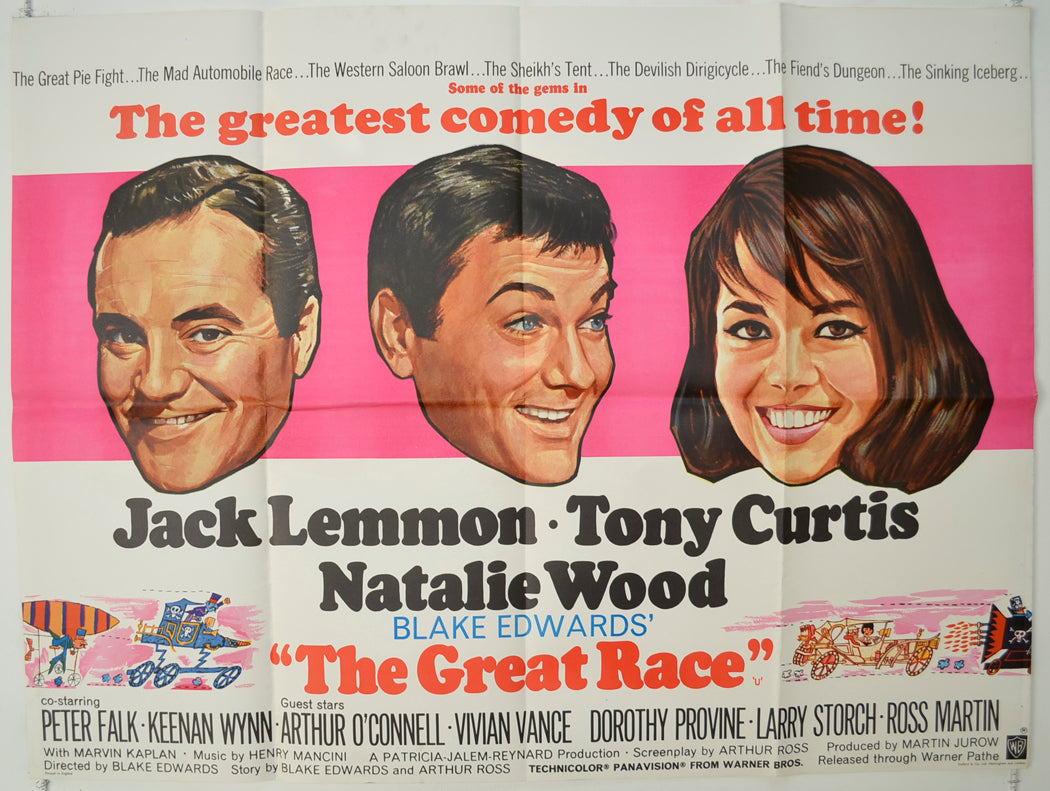 The Great Race   Original Quad Poster - Film Poster - Movie Poster 