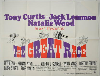 The Great Race  (Version 2)  Original Quad Poster - Film Poster - Movie Poster 