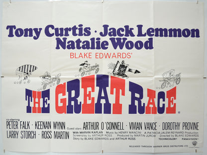 The Great Race (1970-72 re-release poster) Original Quad Poster - Film Poster - Movie Poster