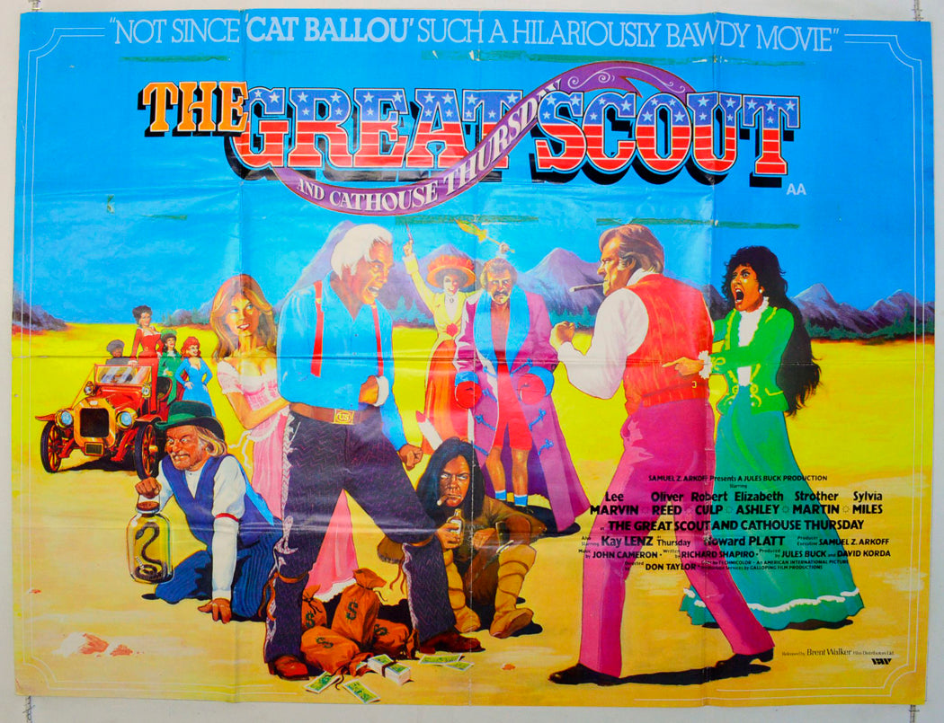 The Great Scout And Cathouse Thursday  Original British Quad Poster - Film Poster - Movie Poster