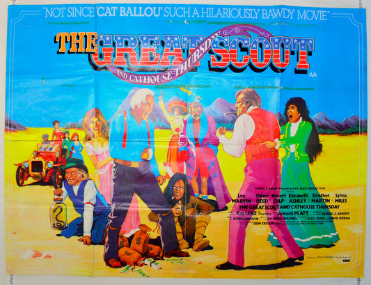 The Great Scout And Cathouse Thursday  Original British Quad Poster - Film Poster - Movie Poster