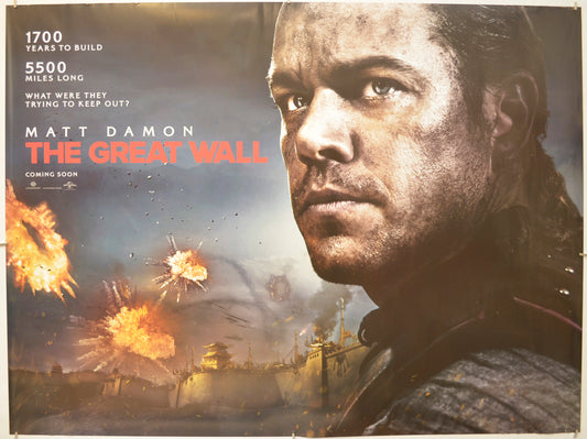 The Great Wall (Teaser / Advance Version 2)  Original Quad Poster - Film Poster - Movie Poster