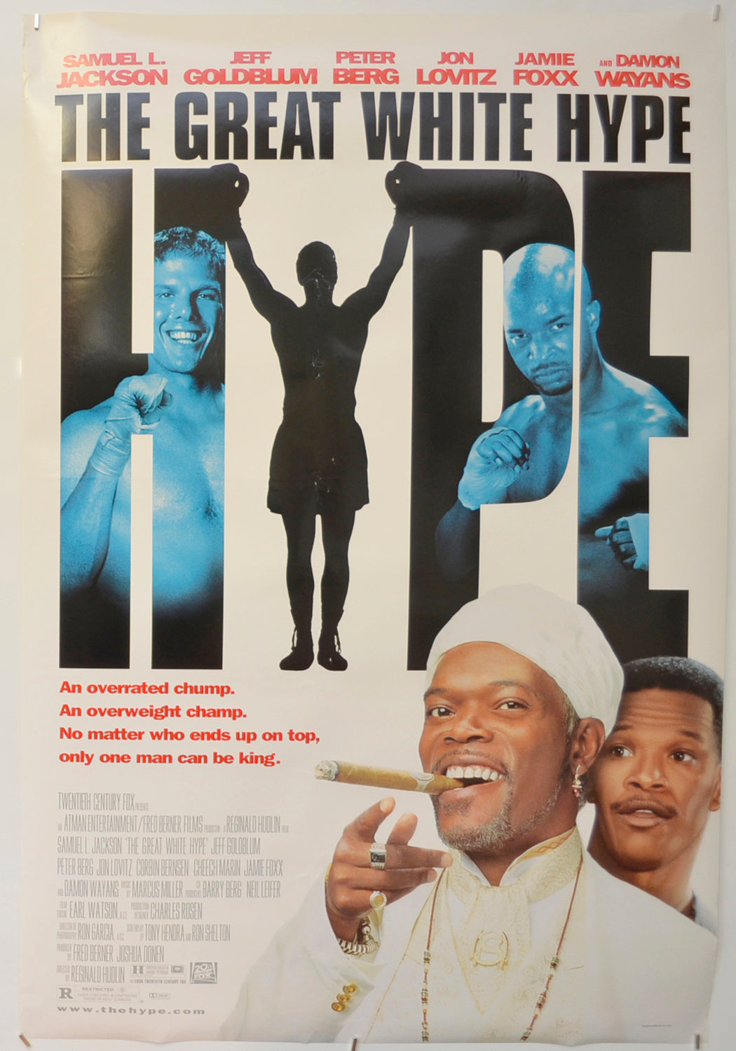 The Great White Hype  (Version B)   Original One Sheet Poster - Film Poster - Movie Poster