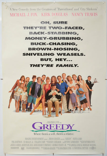 Greedy Original One Sheet Poster - Film Poster - Movie Poster