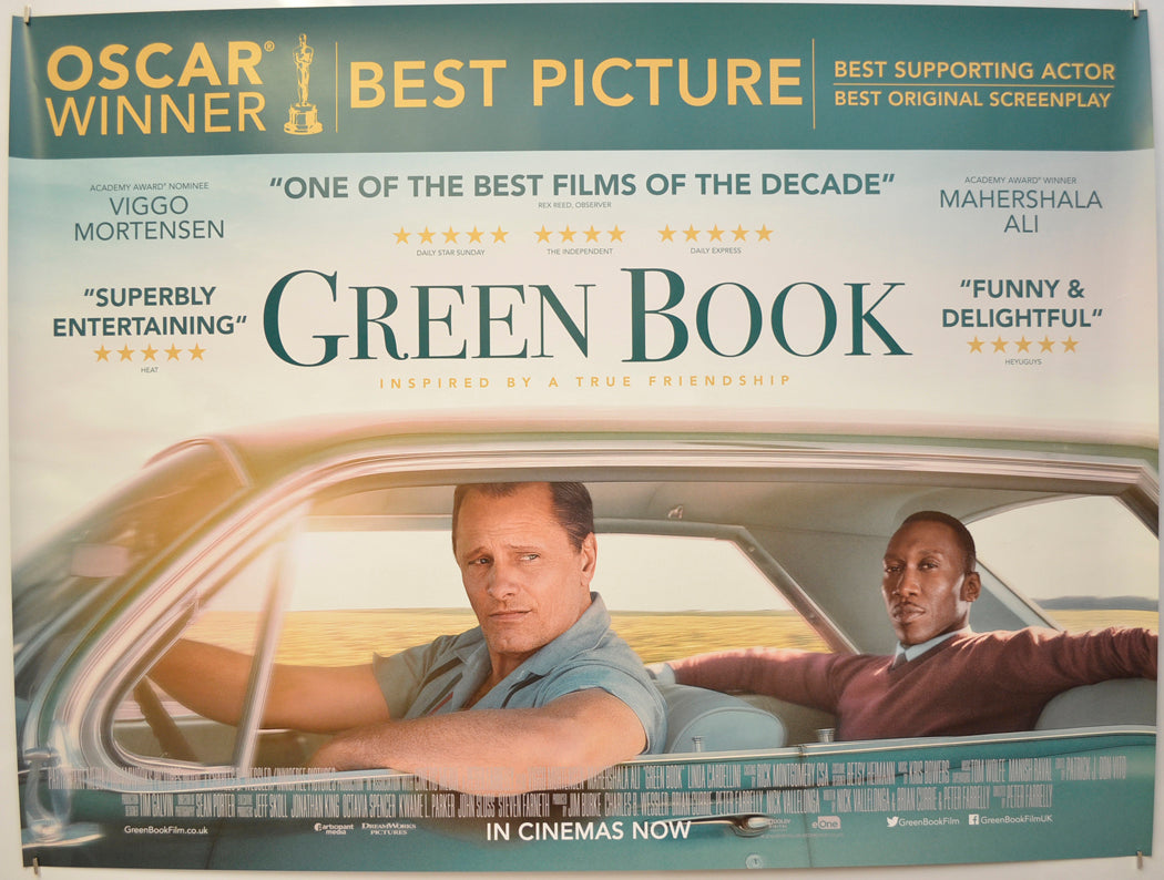 Green Book Original Quad Poster - Film Poster - Movie Poster