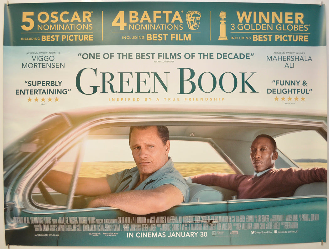 Green Book Original Quad Poster - Film Poster - Movie Poster