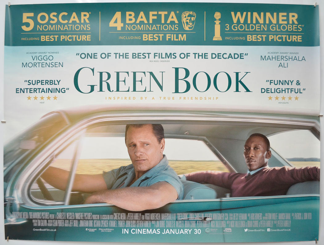 Green Book Original Quad Poster - Film Poster - Movie Poster