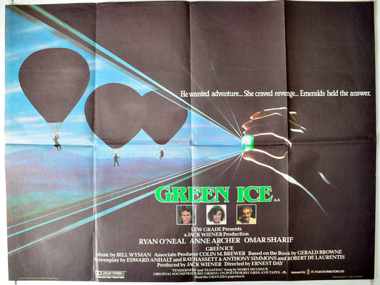 Green Ice Original British Quad Poster - Movie Poster