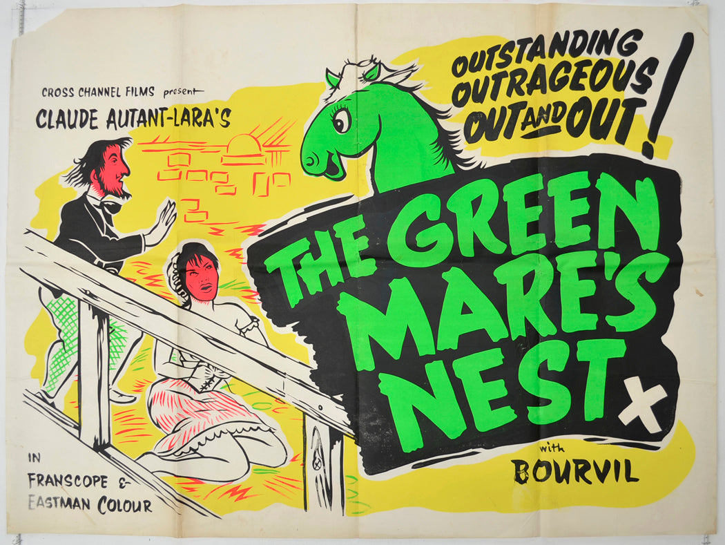 The Green Mare's Nest  (a.k.a. La jument verte)  Original Quad Poster - Film Poster - Movie Poster 