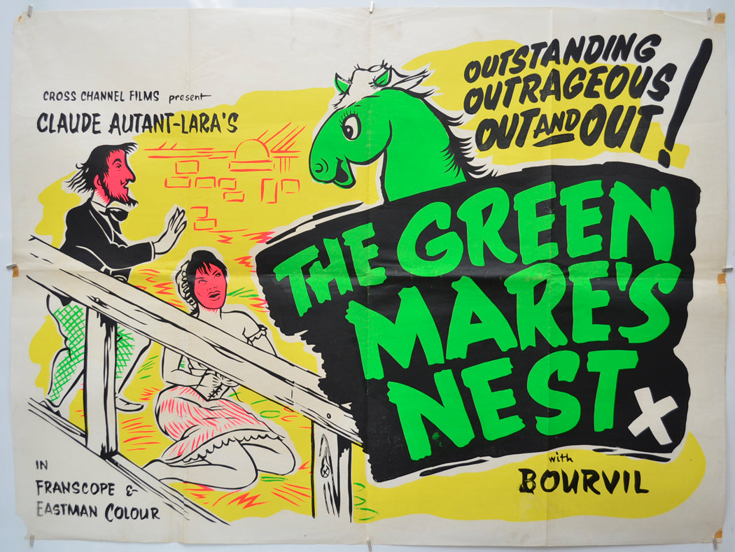 The Green Mare’s Nest (a.k.a. La jument verte)  Original Quad Poster - Film Poster - Movie Poster