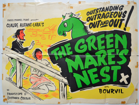 The Green Mare’s Nest (a.k.a. La jument verte)  Original Quad Poster - Film Poster - Movie Poster