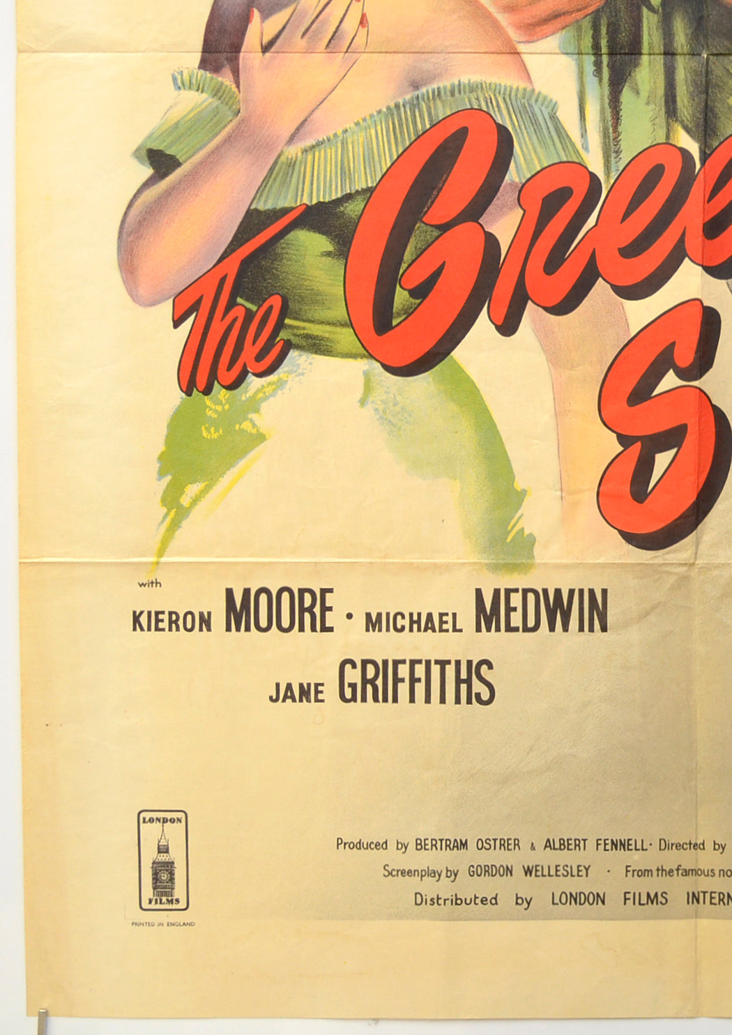 THE GREEN SCARF (Bottom Left) Cinema One Sheet Movie Poster 