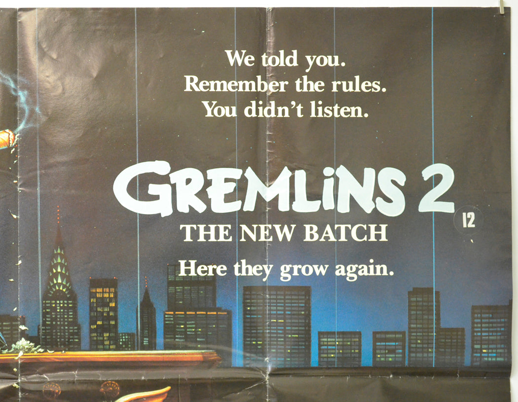 GREMLINS 2 (Top Right) Cinema Quad Movie Poster 