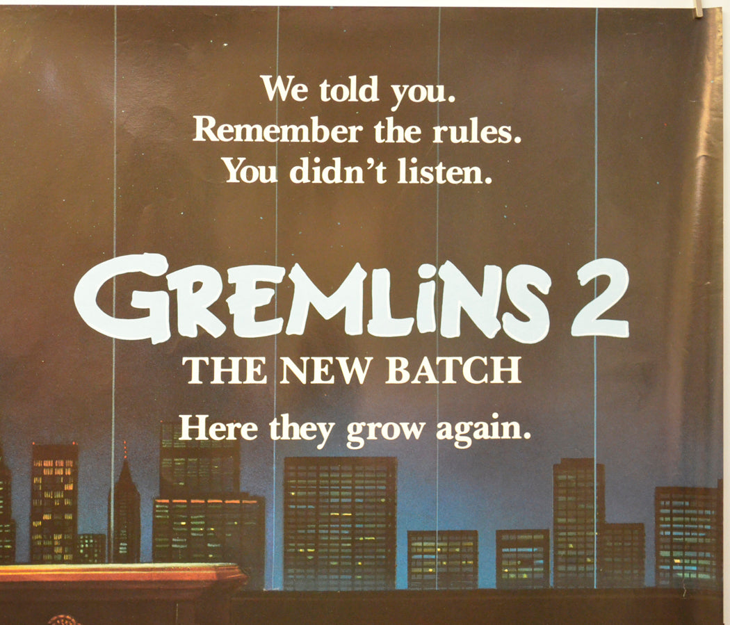 GREMLINS 2 (Top Right) Cinema Quad Movie Poster 