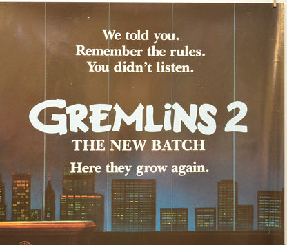 GREMLINS 2 (Top Right) Cinema Quad Movie Poster 