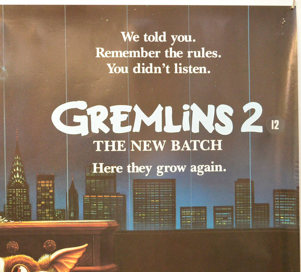 GREMLINS 2 (Top Right) Cinema Quad Movie Poster 