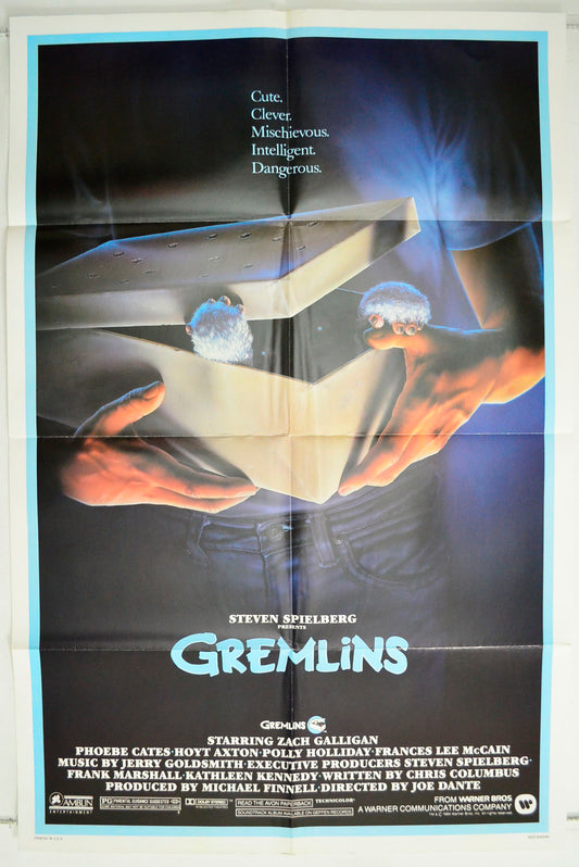 Gremlins Original One Sheet Poster - Film Poster - Movie Poster 