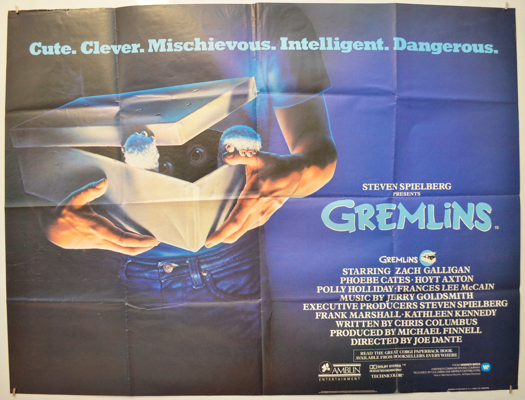 Gremlins Original Quad Poster - Film Poster - Movie Poster