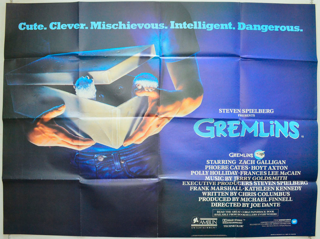 Gremlins Original British Quad Poster - Film Poster - Movie Poster 