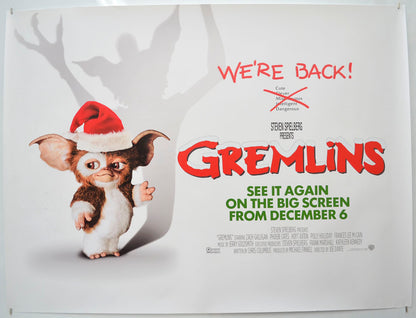 Gremlins (2019 re-release ) Original Quad Poster - Film Poster - Movie Poster