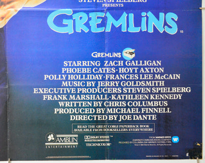 Gremlins (Bottom Right) Cinema Quad Movie Poster 