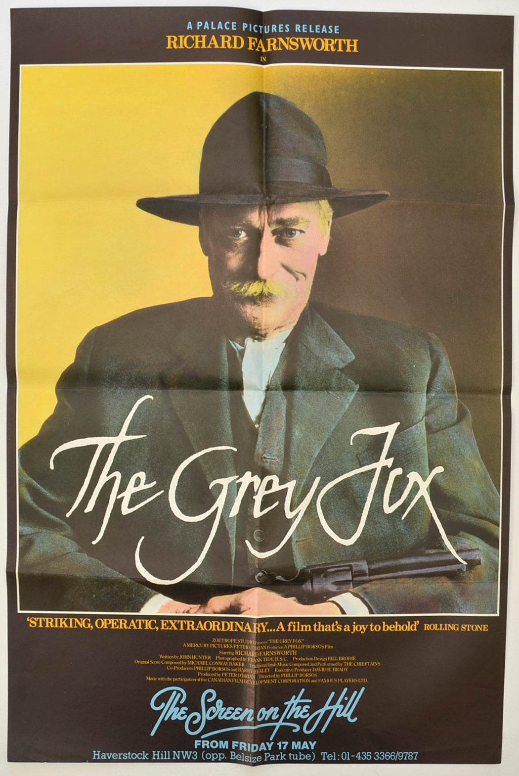 The Grey Fox   Original Double Crown Poster - Film Poster - Movie Poster 