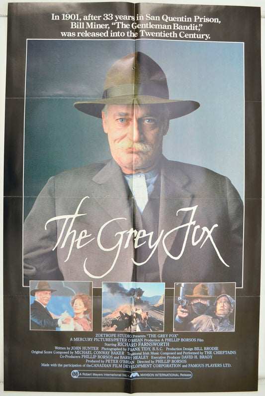 The Grey Fox   Original One Sheet Poster - Film Poster - Movie Poster 