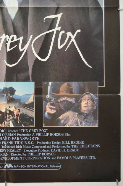 THE GREY FOX (Bottom Right) Cinema One Sheet Movie Poster 