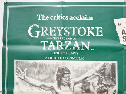 GREYSTOKE : THE LEGEND OF TARZAN (Top Left) Cinema Quad Movie Poster 