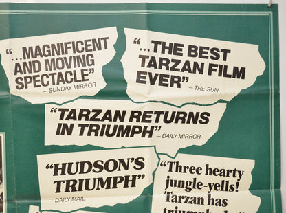 GREYSTOKE THE LEGEND OF TARZAN (Top Right) Cinema Quad Movie Poster 