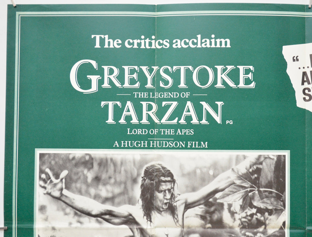 GREYSTOKE : THE LEGEND OF TARZAN (Top Left) Cinema Quad Movie Poster 