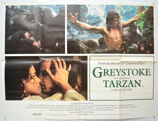 Greystoke : The Legend Of Tarzan (Photo Montage design) Original Quad Poster - Film Poster - Movie Poster