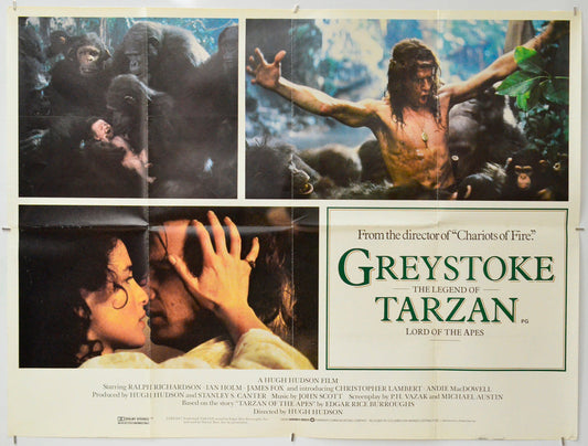 Greystoke : The Legend Of Tarzan - Original Quad Poster - Film Poster - Movie Poster