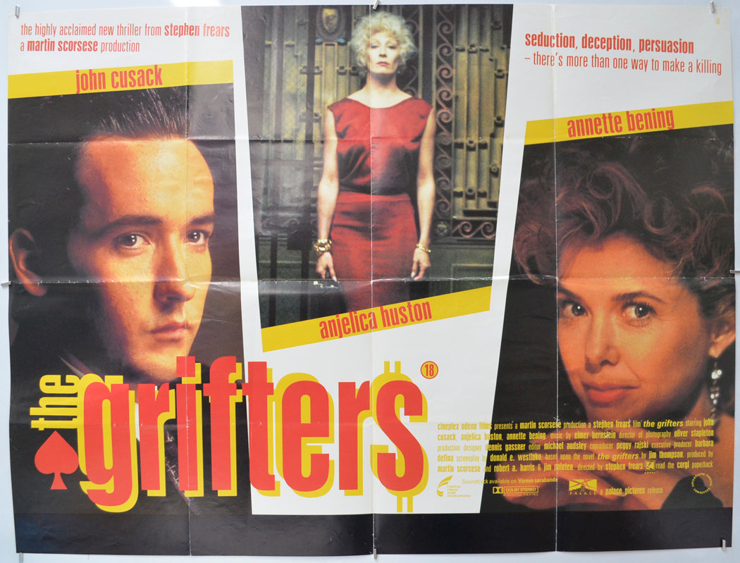 The Grifters Original Quad Poster - Film Poster - Movie Poster