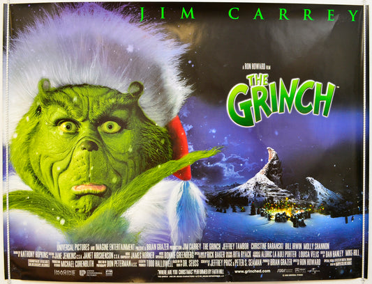 The Grinch Original Quad Poster - Film Poster - Movie Poster  