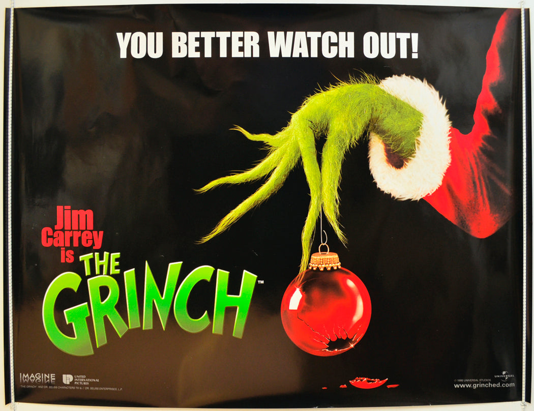 The Grinch  (Teaser / Advance Version)   Original Quad Poster - Film Poster - Movie Poster  