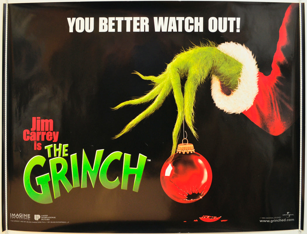 The Grinch  (Teaser / Advance Version)   Original Quad Poster - Film Poster - Movie Poster  