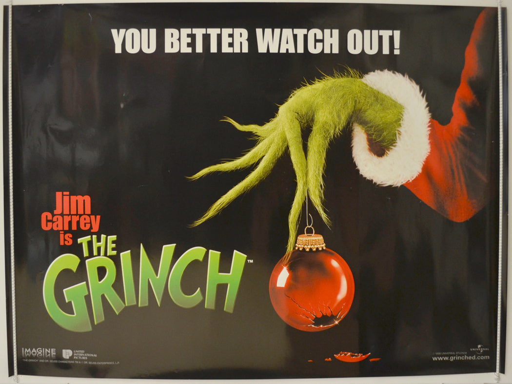 The Grinch  (Teaser / Advance Version)  Original Quad Poster - Film Poster - Movie Poster 