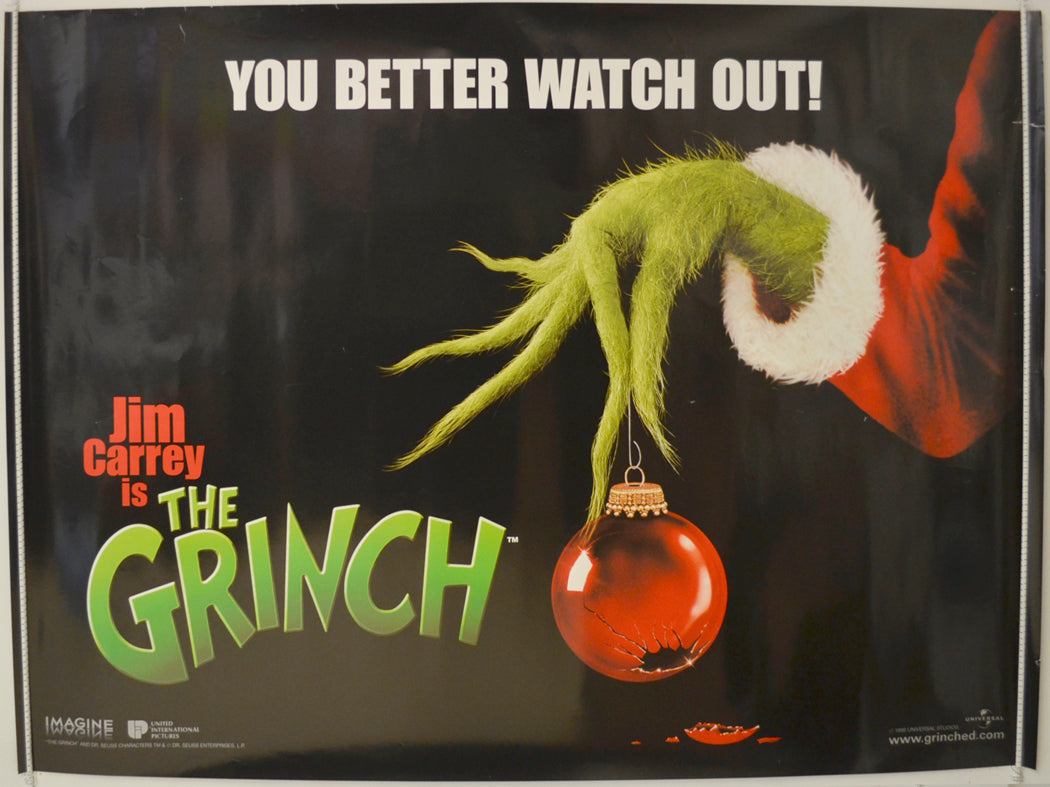 The Grinch  (Teaser / Advance Version)  Original Quad Poster - Film Poster - Movie Poster 