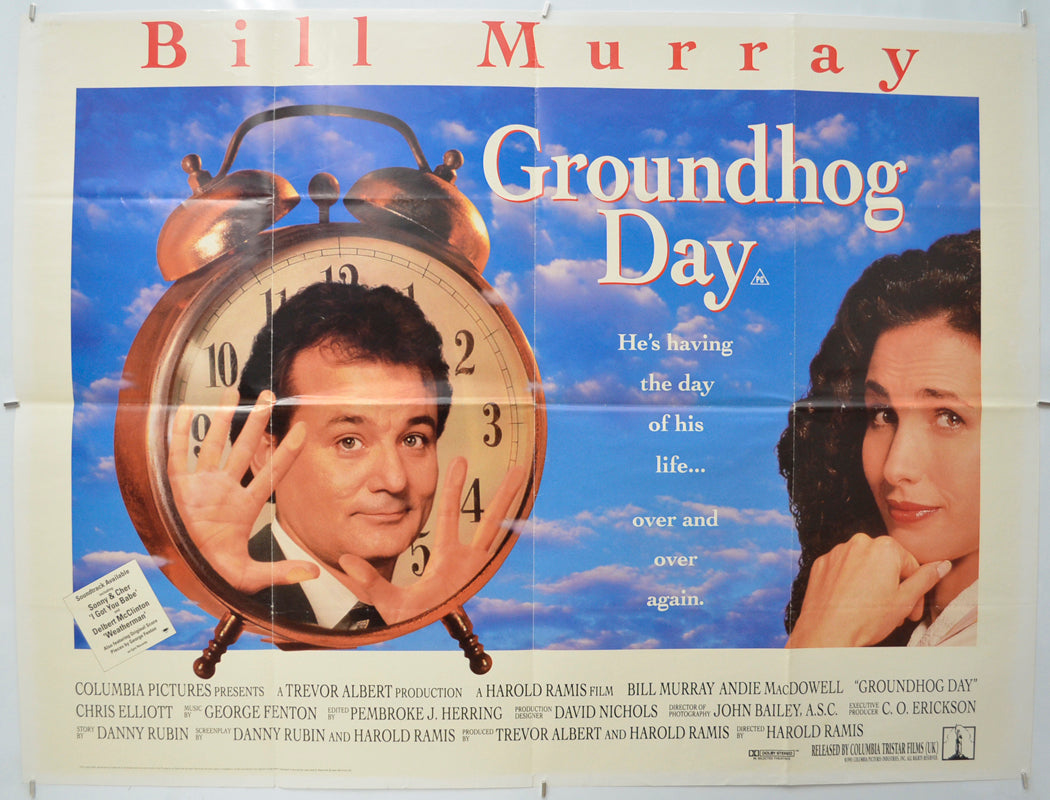 Groundhog Day Original Quad Poster - Film Poster - Movie Poster