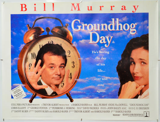 Groundhog Day - Original Quad Poster - Film Poster - Movie Poster