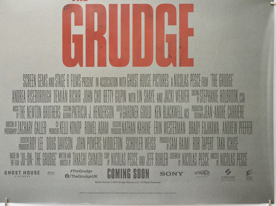 THE GRUDGE (Bottom Right) Cinema Quad Movie Poster 