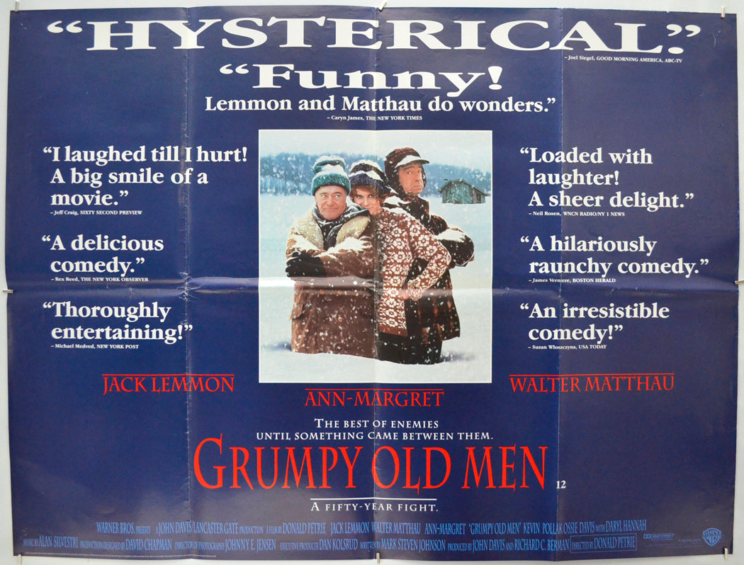 Grumpy Old Men Original Quad Poster - Film Poster - Movie Poster