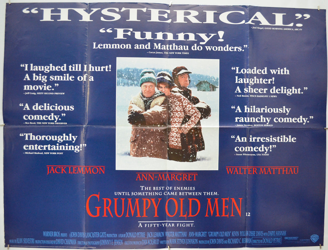 Grumpy Old Men - Original Quad Poster - Film Poster - Movie Poster