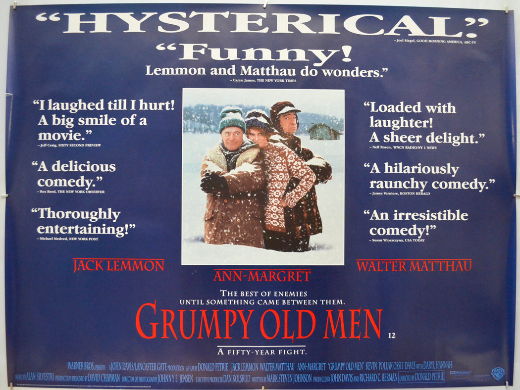 Grumpy Old Men Original Quad Poster - Film Poster - Movie Poster