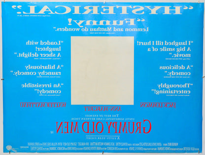 Grumpy Old Men (Back) Cinema Quad Movie Poster 