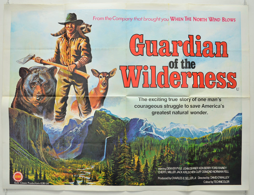 The Guardian Of The Wilderness Original Quad Poster - Film Poster - Movie Poster  