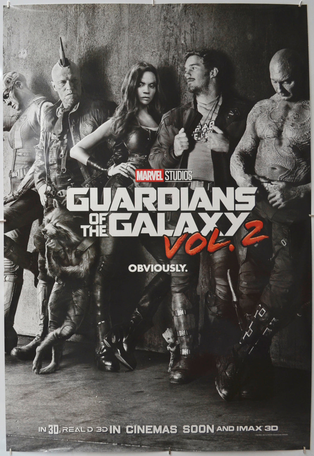 Guardians Of The Galaxy Vol. 2 (Teaser / Advance Version)  Original One Sheet Poster - Film Poster - Movie Poster